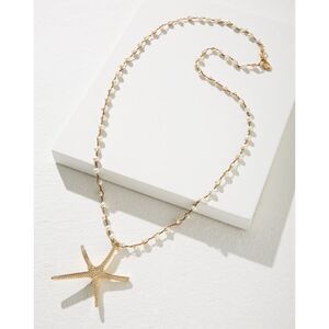 Tommy Bahama Island Essence Freshwater Pearl Gold Starfish Pendant Necklace $79